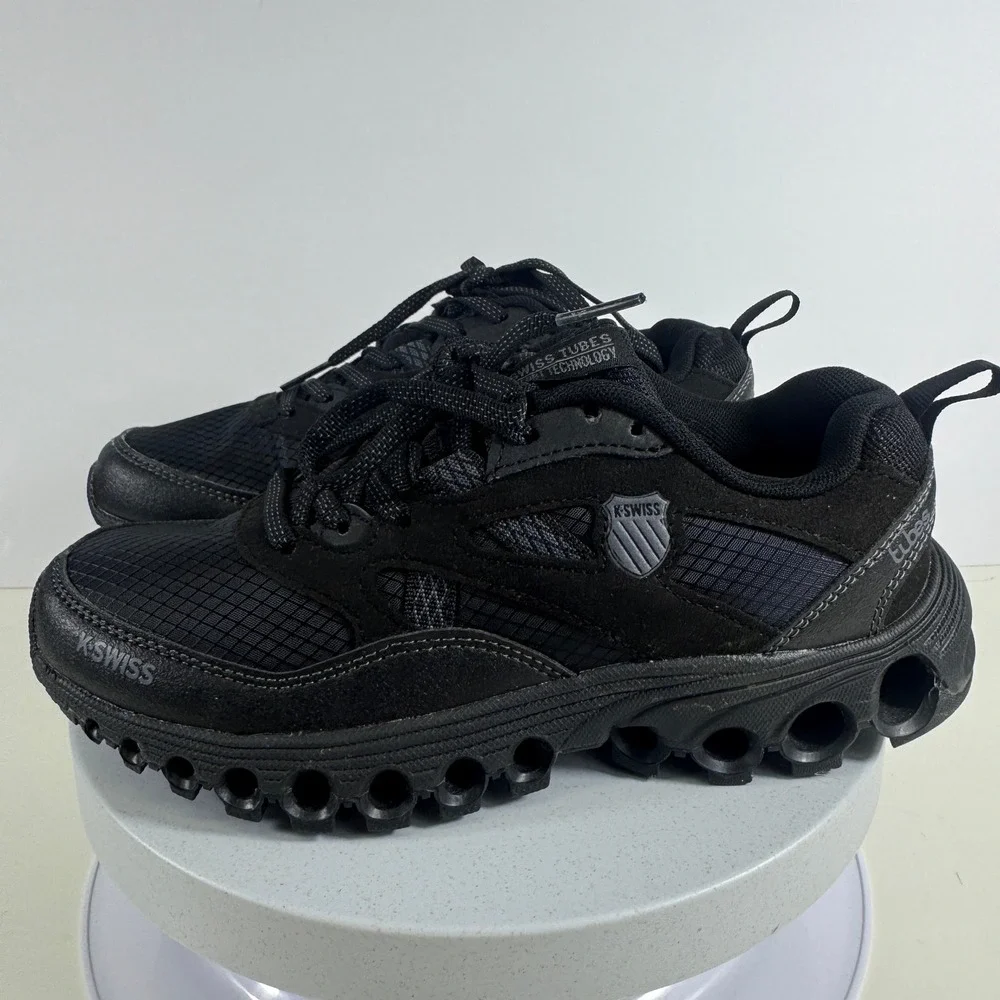 K-Swiss Tubes Comfort 200 Womens Black Athletic Training Shoes Sneakers 4.5